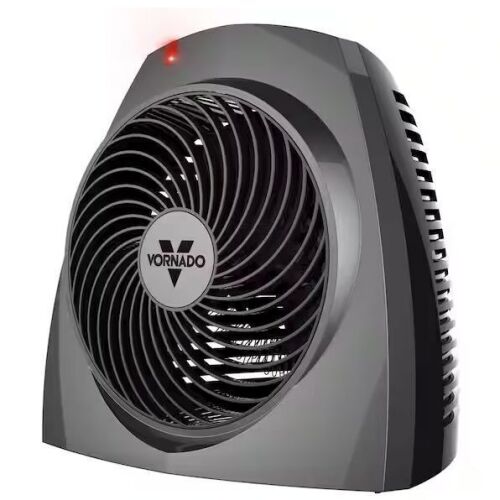 Vornado VH200 1500-Watt Electric Portable Space Heater, Whole Room Vortex Heat Circulation, Charcoal - Lot 832JF