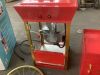 Nostalgia Vintage Professional 8 Oz Kettle Red Popcorn Machine Cart with Interior Light - Thumbnail 5