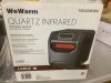 WeWarm Electric 6 Element Infrared Space Heater Black Plastic - Thumbnail 4