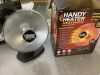 HANDY HEATER 1200-Watt Electric Oscillating Ceramic Parabolic Space Heater - Heat Works, Doesn't Oscillate Properly - Thumbnail 2