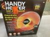 HANDY HEATER 1200-Watt Electric Oscillating Ceramic Parabolic Space Heater - Heat Works, Doesn't Oscillate Properly - Thumbnail 3
