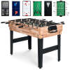 10-in-1 Combo Game Table Set w/ Pool, Foosball, Ping Pong, Chess - 2x4ft - Thumbnail 1