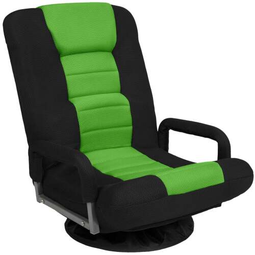 Gaming Floor Chair w/ 360-Degree Swivel, Armrest, Adjustable Backrest - Lot 5526