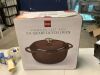 Cast-Iron Dutch Oven Kitchen Cookware w/ Enamel, Handles - 7.5qt - Thumbnail 2