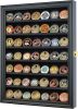 Challenge Coin/Casino Chip Display Case Cabinet Holder Shadow Box, Glass Door - Thumbnail 1