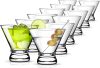 Martini Glasses Set of 12, Stemless Martini Cocktail Glasses for Margarita, Manhattan, Cosmopolitan, Home Bar, Evening Parties, Birthdays, Housewarming Gift, Crystal Clear 8 OZ - Thumbnail 1