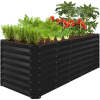 Outdoor Metal Raised Garden Bed for Vegetables, Flowers, Herbs - 8x2x2ft - Thumbnail 1