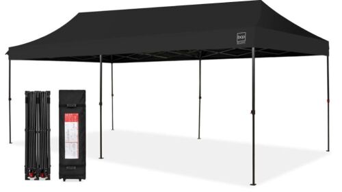 Pop Up Party Tent Canopy w/ 1-Button Easy Setup - 10x20ft - Lot 5691