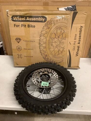 XIN MEI 3.00-12 Dirt Bike Rear Wheel Assembly - Lot 5774
