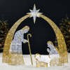 Lighted 2D Christmas Nativity Scene Outdoor Decor w/ Twinkling LED Lights - Thumbnail 1