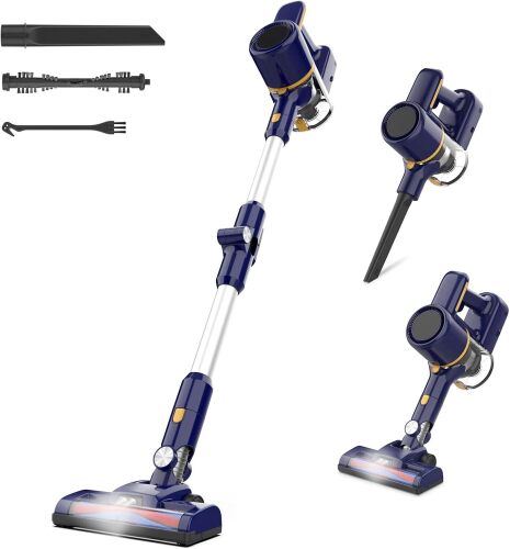 Cordless Vacuum Cleaner, 6 in 1 Powerful Stick Vacuum for Home, 2200mAh Battery Vacuum Rechargeable Vacuum - Lot 5785
