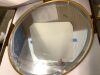 28 Inch Wall-Mounted Round Bathroom Mirror with LED-Lights - Frame Vanity Mirrors - Thumbnail 2