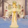 Vipush Lighted Outdoor Christmas Decoration, 5.8FT Pre-Lit Angel for Lawn 3D Glittered with Warm Lights, Outdoor Lighted Holiday Displays for Christmas Decoration - Thumbnail 1