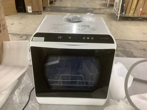 AIRMEN Portable Countertop Dishwasher, 5 Washing Programs, 5 L Built-in Water Tank and Double-layered Glass Door - Lot 161