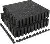 0.56in Thick Rubber Top EVA Foam Mats, 24" x 24", 12pc - Thumbnail 1