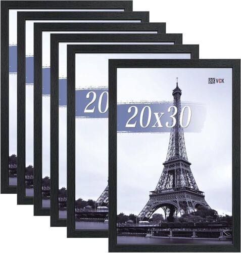 VCK 20x30 Poster Frames, Black, Set of 6 - Lot 256