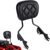 Quick Release Detachable Passenger Sissy Bar Backrest for Harley Davidson Touring Street Glide Road Glide Road King Electra Glide 2009-2024 - Thumbnail 1