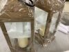 Decorative Lanterns with Flameless Pillar Candles, 22.5", 2 Pack - Thumbnail 4