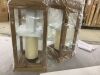 Decorative Lanterns with Flameless Pillar Candles, 22.5", 2 Pack - Thumbnail 5