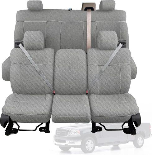 Heavy Duty Knitted Fabric Truck Seat Covers for 2004-2008 Ford F150 XLT Super Cab - Lot 451
