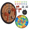 Lot of (8) Double-Sided Dart Board, Sticky Ball Axe Star Throwing Game - Thumbnail 1