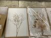 Framed Botanical Wall Art, 3 Piece - 1 Cracked Frame - Thumbnail 3
