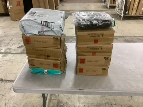 Lot of (10) Double-Sided Dart Board, Sticky Ball Axe Star Throwing Game - Uninspected - Lot 655