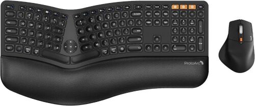 ProtoArc Ergonomic Wireless Keyboard & Mouse - Lot 660