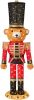 Christmas Nutcracker Bear 5ft Pop Up Lighted Large Holiday 3D Yard Decoration w/ 150 Twinkling LED Lights - Thumbnail 1