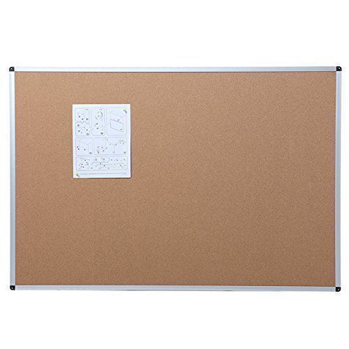 VIZ-PRO Cork Notice Board 36 X 24 Inches - Lot 752