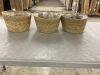 Lot of (3) Wicker Planter Baskets, 6" x 10" - Thumbnail 2
