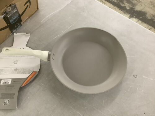 Brooklyn Steel Co. Milky Way Nonstick Aluminum Forged Silicone Handle Fry Pan, 12" - Dented - Lot 789