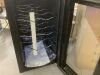 10.24 in. Single Zone 8-Bottle Wine Cooler with Removable Wire Shelves and LCD Touch Control in Black - Thumbnail 4