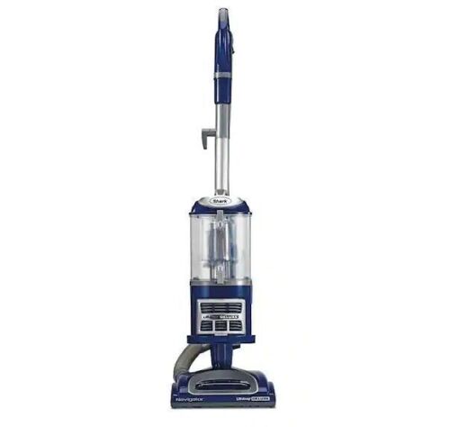 Shark Navigator Lift-Away Deluxe Corded Bagless HEPA Filter Portable Upright Vacuum Cleaner for Hard Floors and Rugs in Blue - Lot 36JF