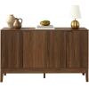 4-Door Reeded Storage Cabinet, Accent Furniture, Sideboard - Thumbnail 1