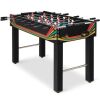Foosball Game Table, Arcade Table Soccer w/ 2 Cup Holders, 2 Balls - 48in - Thumbnail 1