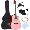 Full Size Beginner Acoustic Guitar Set with Case, Strap, Capo - 41in - Thumbnail 1