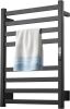 Electric Heated Towel Rack, Matte Black - Thumbnail 1