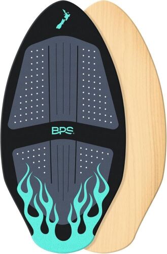 BPS New Zealand ‘Flame’ High Performance Wooden Skimboard with Custom Traction Pads - Lot 479