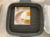 10 Inch Cast Aluminium Non Stick Grill Pan with Detachable Handle and Lid - Thumbnail 3