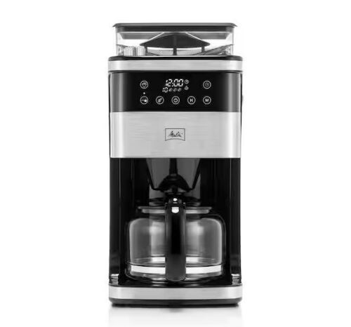 Melitta Aroma Fresh Plus 10-Cup Drip Coffee Maker with Coffee Grinder, Black - Lot 33JF