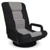 Gaming Floor Chair w/ 360-Degree Swivel, Armrest, Adjustable Backrest - Thumbnail 1