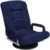 Gaming Floor Chair w/ 360-Degree Swivel, Armrest, Adjustable Backrest - Thumbnail 1