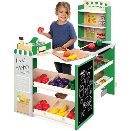 Kids Pretend Play Grocery Store Supermarket Toy Set w/ Accessories - Lot 218