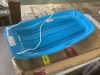 Kids Outdoor Plastic Toboggan Snow Sled Board w/ Pull Rope, Handles - 35in - Thumbnail 2