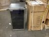 17.3 in. Single Zone-130 Can Freestanding Beverage and Wine Cooler in Silver, LED Light, UV Protection - Thumbnail 2