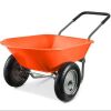 Dual-Wheel Wheelbarrow Garden Cart - Thumbnail 1