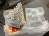 Large Pre-Lit Ceramic Christmas Tree Decoration w/ LED Light, Timer - 18in - Thumbnail 2