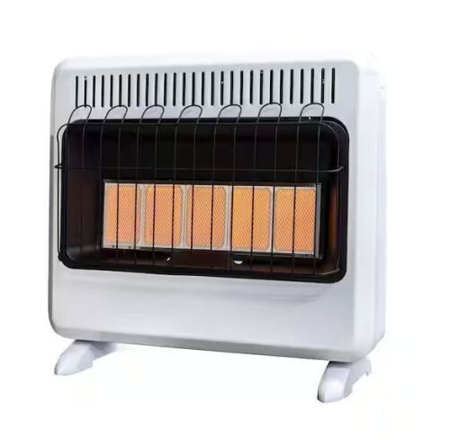 Mr. Heater 20,000 BTU Vent Free Radiant Natural Gas or Propane Dual Fuel Space Heater - Lot 66JF