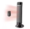 Lasko 1500W 30 in. Black Indoor Electric Tower Forced Air Ceramic Space Heater with Thermostat, 2-Speeds, Timer, and Remote - Thumbnail 1
